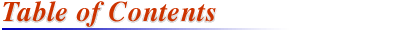 Table of Contents